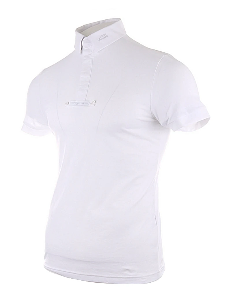 Equiline Competition Shirt Men Short Sleeves Celirac White 2 Equiline Competition Shirt Men Short Sleeves Celirac White - Image 2