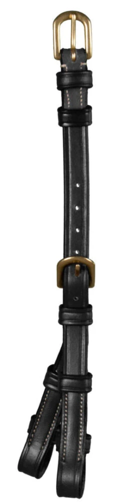 Dyon D Collection Double Bridle Cheek Pieces Black