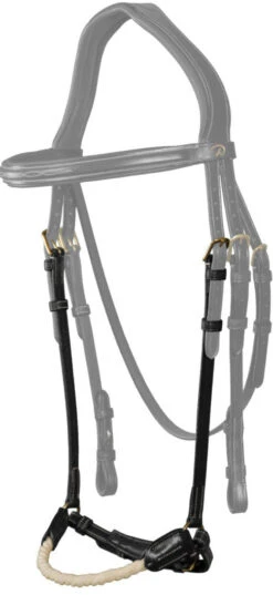 Dyon D Collection Drop Rope Noseband Black