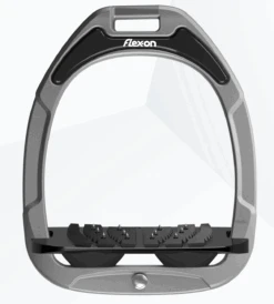 Flex-on Green Composite Stirrups Dark Grey-black Ultra Grip