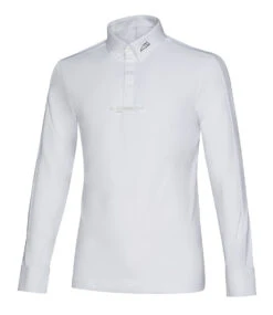 Equiline Competition Shirt Men Long Sleeves Cicec White