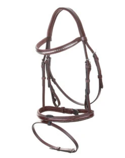 Equiline Bridle Flash Noseband Clincher Browband Black