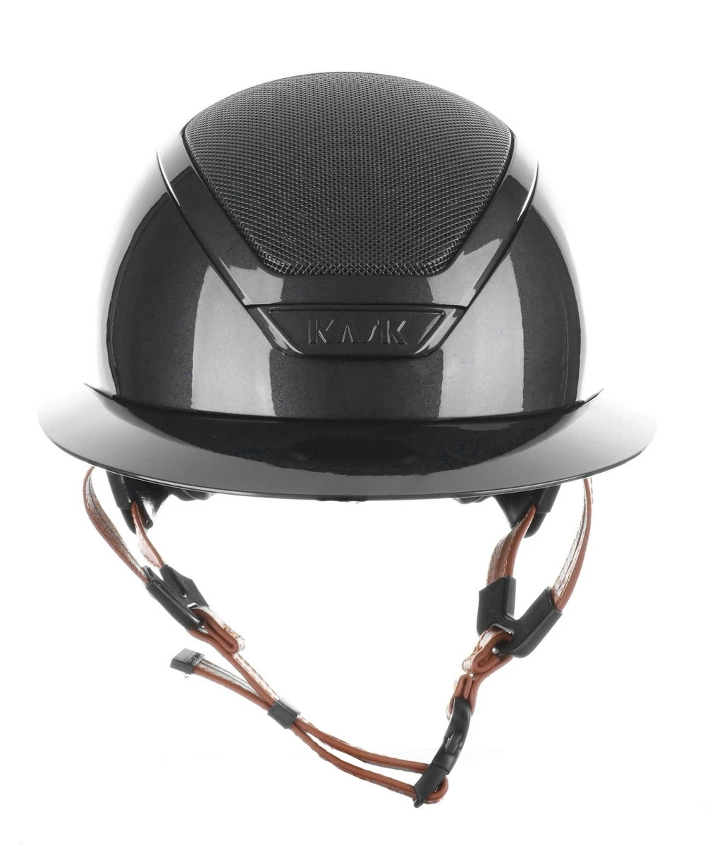Kask Star Lady 2.0 Pure Shine Chrome Leather Light Brown Chinstrap Black 3 Kask Star Lady 2.0 Pure Shine Chrome Leather Light Brown Chinstrap Black - Image 3