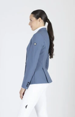 Equiline Competition Jacket Ladies Cador Tempesta Blue -Equestrian Supplies Store M08735 Cador 423 Side OK