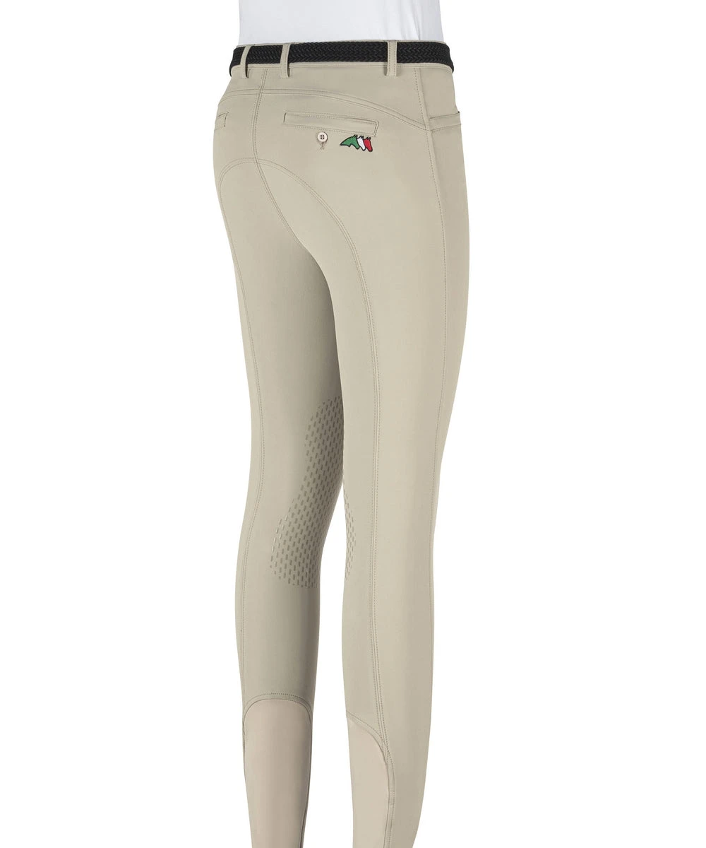Equiline Riding Breeches Boys Knee Grip Jhoank Beige 2 Equiline Riding Breeches Boys Knee Grip Jhoank Beige - Image 2