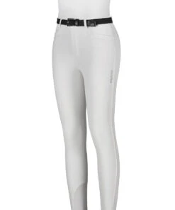Equiline Riding Breeches Girls Knee Grip Jinak White
