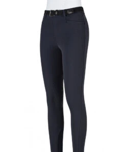 Equiline Riding Breeches Girls Knee Grip Jinak Navy
