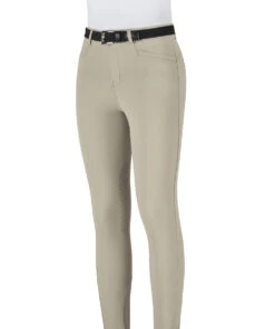 Equiline Riding Breeches Girls Knee Grip Jinak Beige