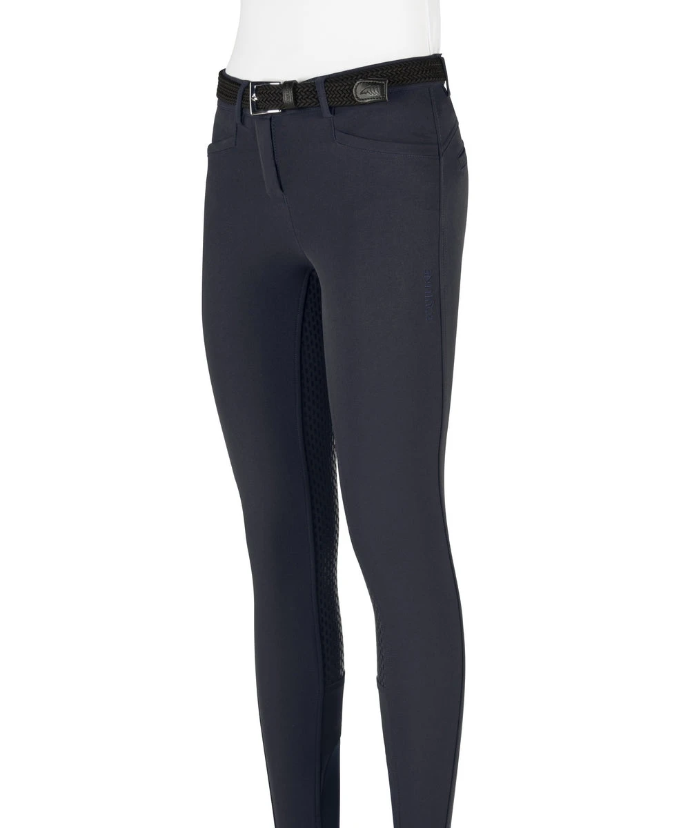 Equiline Riding Breeches Girls Full Grip Jaklink Navy 1 Equiline Riding Breeches Girls Full Grip Jaklink Navy
