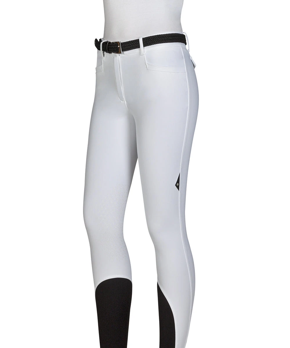 Equiline Riding Breeches Ladies Knee Grip Atirk White 1 Equiline Riding Breeches Ladies Knee Grip Atirk White