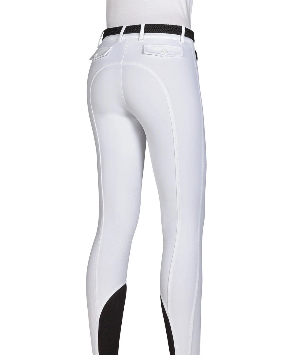 Equiline Riding Breeches Ladies Knee Grip Atirk White 2 Equiline Riding Breeches Ladies Knee Grip Atirk White - Image 2