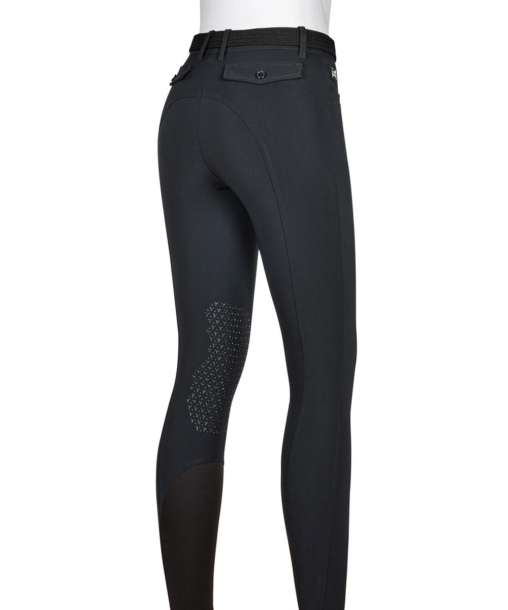 Equiline Riding Breeches Ladies Knee Grip Atirk Black 2 Equiline Riding Breeches Ladies Knee Grip Atirk Black - Image 2