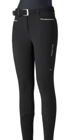 Equiline Winter Riding Breeches Ladies Knee Grip Gigak Black