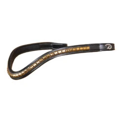 Dyon New English Brass Clincher V-Shaped Browband Black