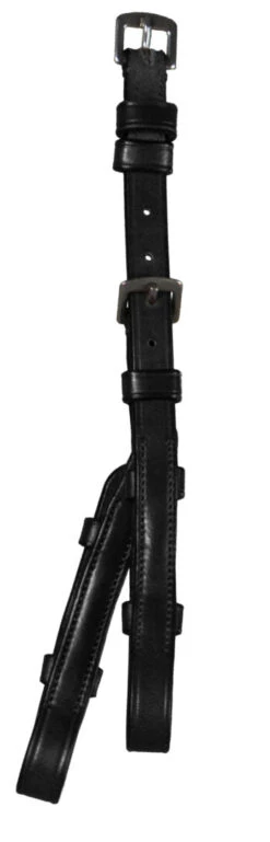Dyon New English Collection Double Bridle Cheek Pieces Black