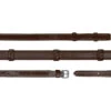 Dyon Dressage 5/8 (16mm) Leather Reins With 7 Loops Brown
