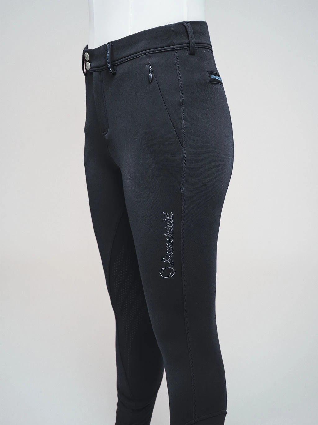 Samshield Riding Breeches Full Grip Ladies Celeste Starlight Winter Navy - Image 2