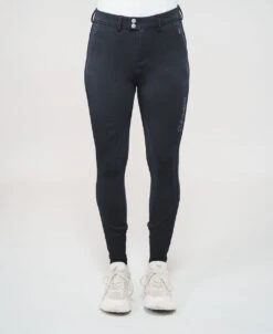 Samshield Riding Breeches Full Grip Ladies Celeste Starlight Winter Navy -Equestrian Supplies Store SQUARE CELESTE STARLIGHT WINTER KNEE GRIP NAVY TONE ON TONE FACE