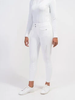 Samshield Riding Breeches Full Grip Ladies Clara High Waist White TT