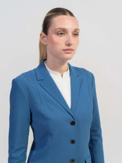 Samshield Competition Jacket Ladies Deltalix Crystal Stone Blue -Equestrian Supplies Store SQUARE DELTALIX CRYTSTAL STONE BLUE DETAIL