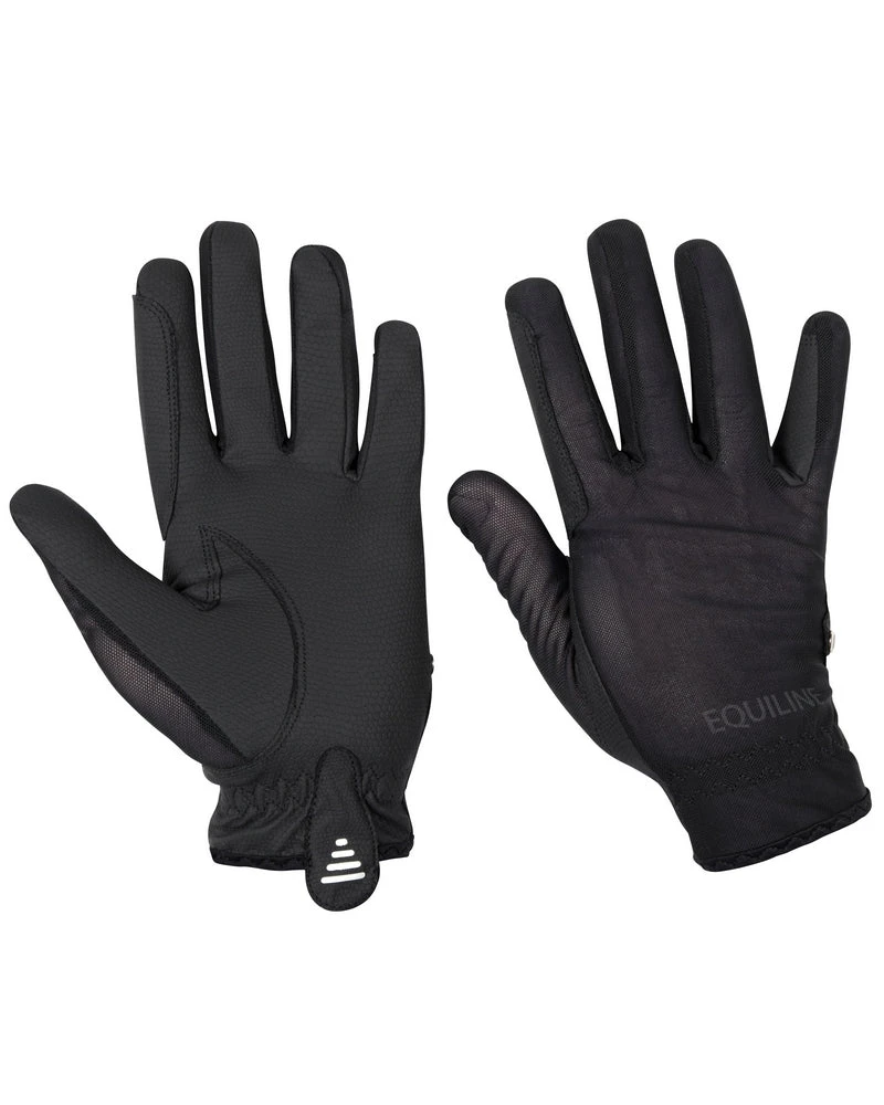 Equiline Riding Gloves Summer Glove Black 1 Equiline Riding Gloves Summer Glove Black