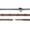 Dyon US Collection 1/2 Rubber Reins 13mm With 7 Leather Loops Brown
