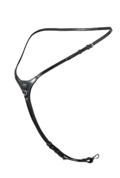 TRUST Verona Yoke Breastplate Silver Buckles Black