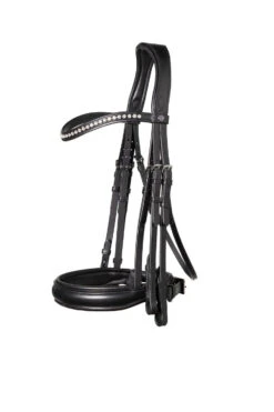 TRUST Wellington Double Bridle Black Padded Black