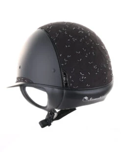 Samshield Miss Shield Crystal Leaf Black -Equestrian Supplies Store crystalleafblack2