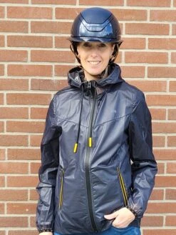 RG Waterproof Nylon Unisex Rain Jacket Navy