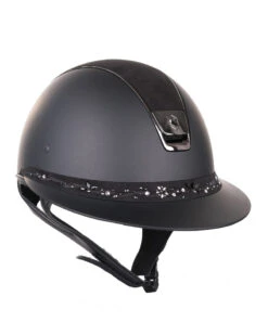 Samshield Miss Shield Flower Swarovski Jewellery Frontal Band Black -Equestrian Supplies Store swarovskijewelleryblack3