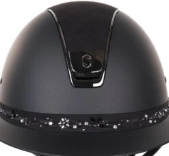 Samshield Miss Shield Flower Swarovski Jewellery Frontal Band Black -Equestrian Supplies Store swarovskijewelleryblackzoom